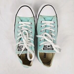 Women's Converse Sneakers Chuck Taylor All Star Low Size 8 Aqua Skate Shoe